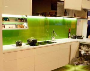 Put a backpainted glass backsplash in your kitchen