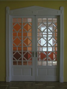 Interior glass doors 