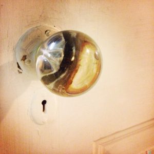 Glass doorknob sets London house on fire
